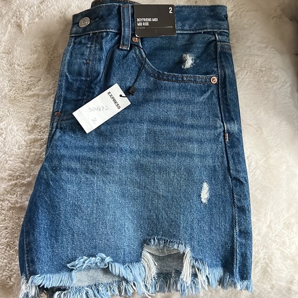 Express BOYFRIEND MIDI MID RISE - Picture 6 of 7